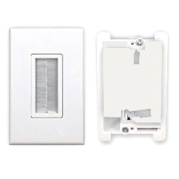 Low-voltage-wall-plate-with-brush-pass-thru-(10-pack)