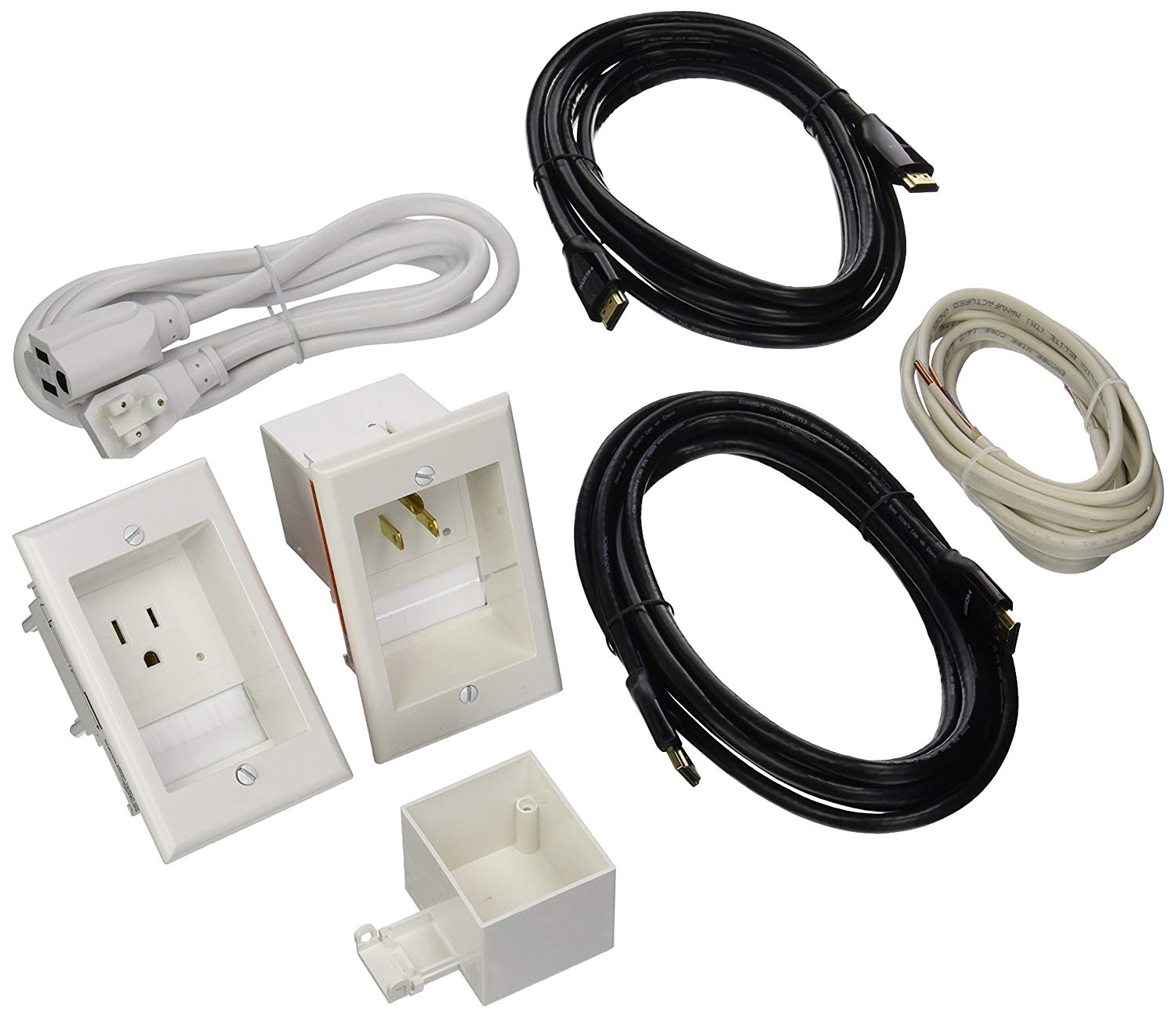 Ultimate In-wall Cable Management Kit for Mounted TV & Soundbar