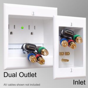 DUAL OUTLET IN-WALL CABLE MANAGEMENT SYSTEM (DIY Model TWO-CK)