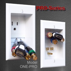 SINGLE OUTLET IN-WALL CABLE MANAGEMENT SYSTEM (Professional Model ONE-PRO)